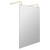 Hudson Reed 1200mm x 1950mm Wetroom Screen with Brushed Brass Support Bars and Feet - BBPAF12 Main View