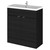 Hudson Reed Fusion Charcoal Black 800mm Full Depth Vanity Unit with Ceramic Basin - CBI628A Main Image