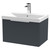 Hudson Reed Fluted Satin Anthracite 600mm Wall Hung Single Drawer Vanity with 50mm Profile Basin - DFF1494D Main View