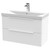 Hudson Reed Fluted Satin White 800mm Wall Hung 2 Drawer Vanity Unit with 50mm Profile Basin - DFF195D Main View