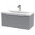 Hudson Reed Fluted Satin Grey 800mm Wall Hung Single Drawer Vanity Unit with 40mm Profile Basin - DFF296A Main View