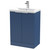 Hudson Reed Fluted Satin Blue 600mm 2 Door Vanity Unit with 40mm Profile Basin - DFF325A Main View