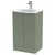 Hudson Reed Fluted Satin Green 500mm 2 Door Vanity Unit with 18mm Profile Basin - DFF823B Main View