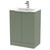 Hudson Reed Fluted Satin Green 600mm 2 Door Vanity Unit with 18mm Profile Basin - DFF825B Main View