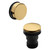 Nuie Easyclean Push Button Bath Waste with Minamilist Overflow Brushed Brass - E827 Main View