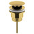 Nuie Universal Push Button Basin Waste Slotted & Un-Slotted Brushed Brass - EK810 Main View