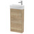 Hudson Reed Juno Autumn Oak 440mm 1 Door Vanity Unit and Left Hand Basin with 1 Tap Hole - JNU1821L Main View