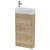 Hudson Reed Juno Autumn Oak 440mm 1 Door Vanity Unit and Right Hand Basin with 1 Tap Hole - JNU1821R Main View