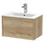 Hudson Reed Juno Autumn Oak 600mm Wall Hung Single Drawer Vanity Unit with 18mm Profile Basin - JNU1822B Main View