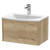 Hudson Reed Juno Autumn Oak 600mm Wall Hung Single Drawer Vanity Unit with 30mm Profile Basin - JNU1822G Main View