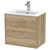 Hudson Reed Juno Autumn Oak 600mm Wall Hung 2 Drawer Vanity Unit with 18mm Profile Basin - JNU1824B Main View