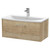 Hudson Reed Juno Autumn Oak 800mm Wall Hung Single Drawer Vanity Unit with 30mm Profile Basin - JNU1825G Main View