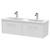 Hudson Reed Juno White Ash 1200mm Wall Hung 2 Drawer Vanity Unit with Double Ceramic Basin - JNU2122F Main View