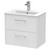 Hudson Reed Juno White Ash 600mm Wall Hung 2 Drawer Vanity Unit with 18mm Profile Basin - JNU2124B Main View