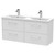 Hudson Reed Juno White Ash 1200mm Wall Hung 4 Drawer Vanity Unit with Double Ceramic Basin - JNU2124F Main View