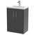 Hudson Reed Juno Graphite Grey 600mm 2 Door Vanity Unit with 40mm Profile Basin - JNU2203A Main View