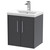 Hudson Reed Juno Graphite Grey 500mm Wall Hung 2 Door Vanity Unit with 40mm Profile Basin - JNU2221A Main View