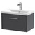 Hudson Reed Juno Graphite Grey 600mm Wall Hung Single Drawer Vanity Unit with 40mm Profile Basin - JNU2222A Main View