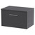 Hudson Reed Juno Graphite Grey 600mm Wall Hung Single Drawer Vanity Unit and Worktop - JNU2222W Main View