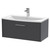 Hudson Reed Juno Graphite Grey 800mm Wall Hung Single Drawer Vanity Unit with 30mm Profile Basin - JNU2225G Main View