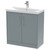 Hudson Reed Juno Coastal Grey 800mm 2 Door Vanity Unit with 50mm Profile Basin - JNU2305D Main View