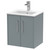 Hudson Reed Juno Coastal Grey 500mm Wall Hung 2 Door Vanity Unit with 18mm Profile Basin - JNU2321B Main View