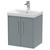 Hudson Reed Juno Coastal Grey 500mm Wall Hung 2 Door Vanity Unit with 50mm Profile Basin - JNU2321D Main View