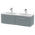 Hudson Reed Juno Coastal Grey 1200mm Wall Hung 2 Drawer Vanity Unit with Double Ceramic Basin - JNU2322F Main View