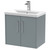 Hudson Reed Juno Coastal Grey 600mm Wall Hung 2 Door Vanity Unit with 40mm Profile Basin - JNU2323A Main View