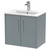 Hudson Reed Juno Coastal Grey 600mm Wall Hung 2 Door Vanity Unit with 18mm Profile Basin - JNU2323B Main View