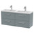 Hudson Reed Juno Coastal Grey 1200mm Wall Hung 4 Drawer Vanity Unit with Double Polymarble Basin - JNU2324C Main View