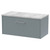 Hudson Reed Juno Coastal Grey 800mm Wall Hung Single Drawer Vanity Unit with Grey Worktop - JNU2325LBG Main View