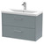 Hudson Reed Juno Coastal Grey 800mm Wall Hung 2 Drawer Vanity Unit with 40mm Profile Basin - JNU2326A Main View