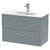 Hudson Reed Juno Coastal Grey 800mm Wall Hung 2 Drawer Vanity Unit with 18mm Profile Basin - JNU2326B Main View