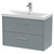 Hudson Reed Juno Coastal Grey 800mm Wall Hung 2 Drawer Vanity Unit with 50mm Profile Basin - JNU2326D Main View