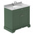 Old London Hunter Green 800mm 2 Door Vanity Unit with Grey Marble Top and Basin with 1 Tap Hole - LOF829 Main View