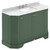 Old London Hunter Green 1200mm Angled 4 Door Vanity Unit with White Marble Top and Basin with 3 Tap Holes - LOF858 Main View