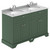 Old London Hunter Green 1200mm 4 Door Vanity Unit with Grey Marble Top and Double 1 Tap Hole Basins - LOF865 Main View