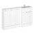 Hudson Reed Fusion Gloss White 1500mm Full Depth Combination 5 Door Vanity Storage Unit with Right Hand Basin - CBI118 Main Image