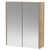 Hudson Reed Juno Autumn Oak 600mm 2 Door Mirror Cabinet- NPF1817 Main View