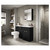 Hudson Reed Fusion Charcoal Black 800mm Vanity Unit - OFF609 Roomset