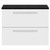 Hudson Reed Quartet Gloss White 720mm 2 Drawer Wall Hung Unit with Sparkling Black Worktop - QUA005LSB Main View