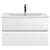Hudson Reed Urban Satin White 800mm Wall Hung 2 Drawer Vanity Unit with 30mm Profile Basin - URB106G Main View