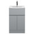 Hudson Reed Urban Satin Grey 500mm 2 Door and 1 Drawer Vanity Unit with 30mm Profile Basin - URB201G Main View