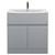 Hudson Reed Urban Satin Grey 800mm 2 Door and 1 Drawer Vanity Unit with 30mm Profile Basin - URB205G Main View