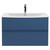 Hudson Reed Urban Satin Blue 800mm Wall Hung 2 Drawer Vanity Unit with 30mm Profile Basin - URB306G Main View