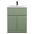 Hudson Reed Urban Satin Green 600mm 2 Door and 1 Drawer Vanity Unit with 40mm Profile Basin - URB803A Main View