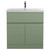 Hudson Reed Urban Satin Green 800mm 2 Door and 1 Drawer Vanity Unit with 50mm Profile Basin - URB805D Main View