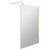 Hudson Reed 1000mm x 1950mm Wetroom Screen with Brushed Brass Support Bar - WRSBB10 Main View