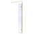 Hudson Reed 300mm x 1950mm Wetroom Swing Screen with Brushed Brass Fittings - WRSBB30 Main View